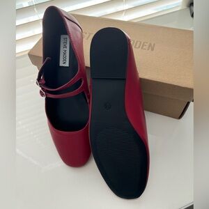 Steven Madden Red Mary Jane’s flats